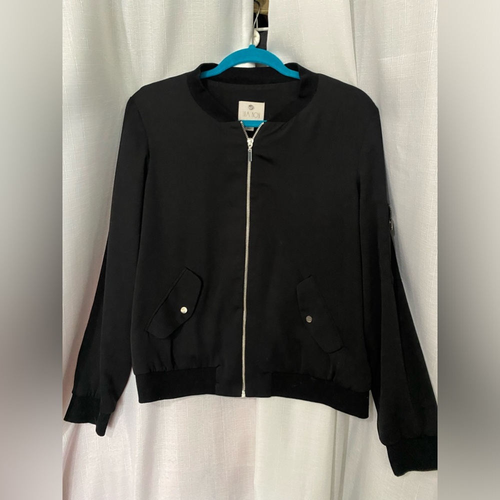 Lila Rose Black Bomber Jacket
